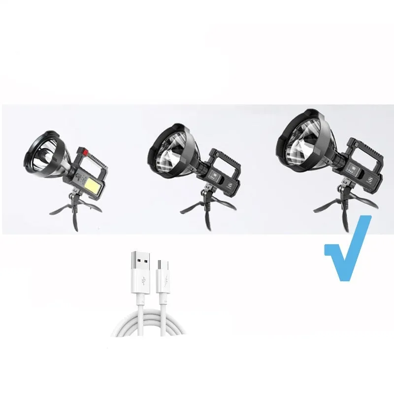 Rechargeable High Power Led Flashlights Ultra-long Lighting Distance