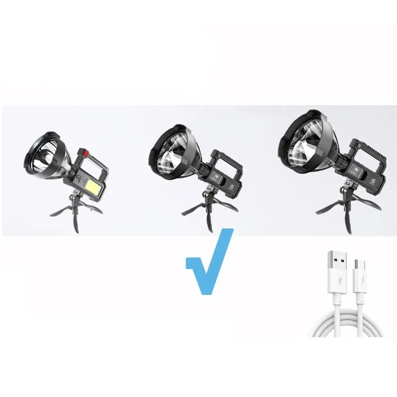 Rechargeable High Power Led Flashlights Ultra-long Lighting Distance