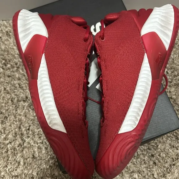 Red Adidas Indiana shoes