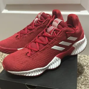 Red Adidas Indiana shoes