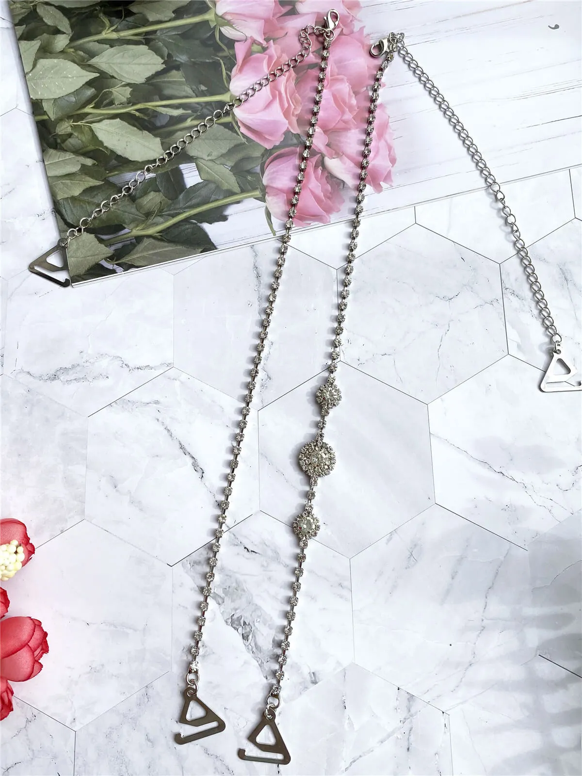 Rhinestone Decorative Bra Straps