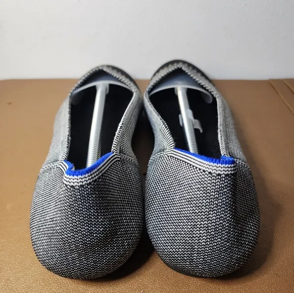 Rothy's The Flat Gray Mist Captoe Ballet Classic Comfort Shoes Women’s US 10.5