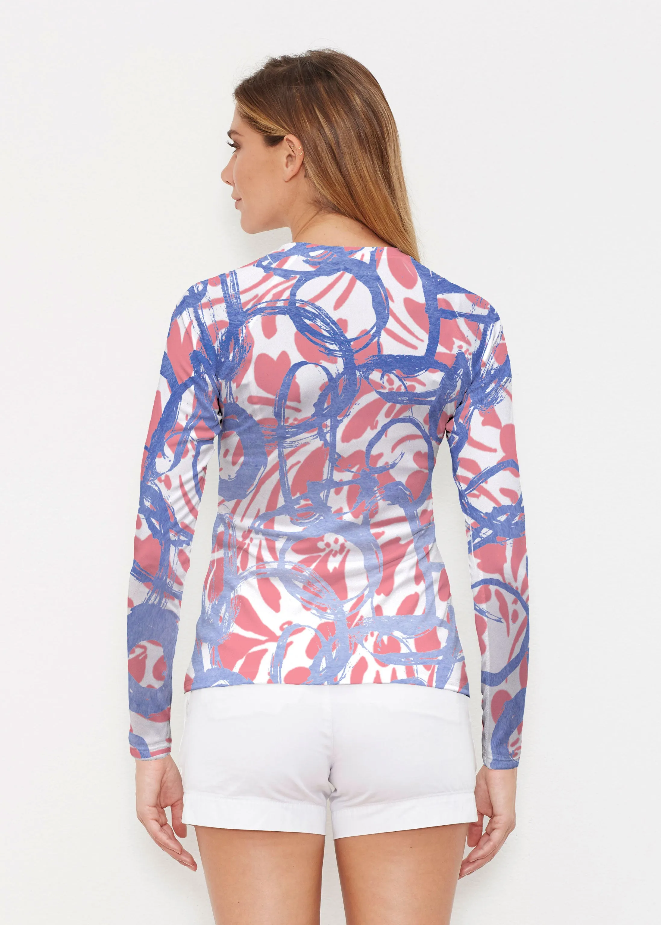 Round About Perri (16253) ~ Long Sleeve Rash Guard