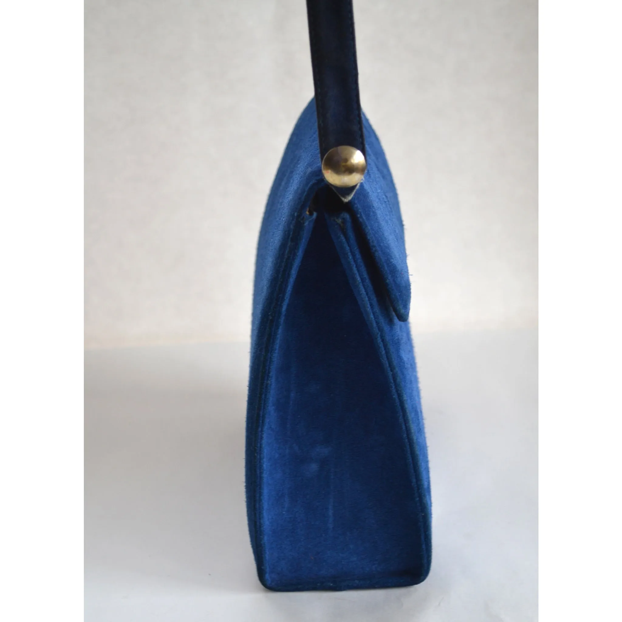 Royal Blue Suede Purse