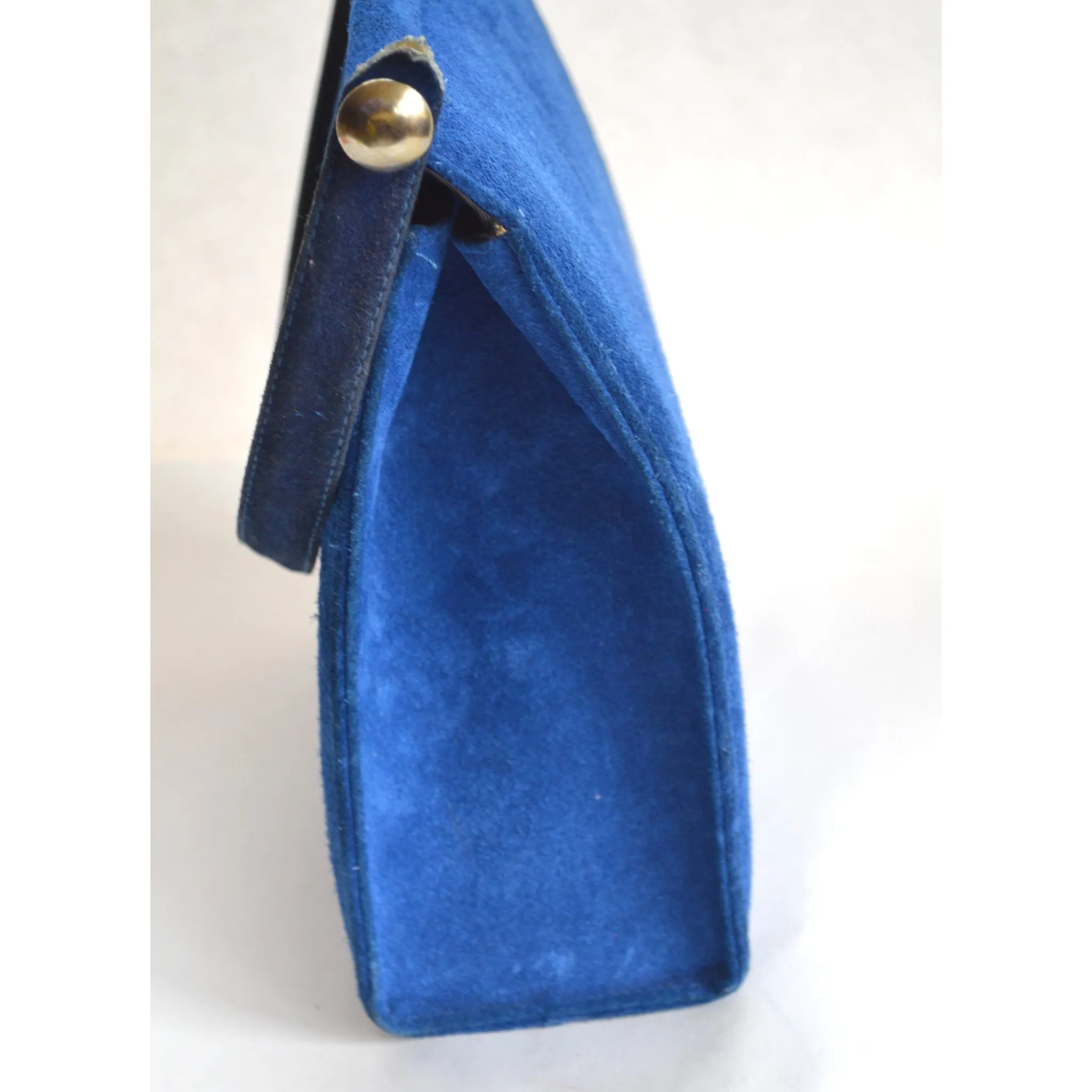 Royal Blue Suede Purse