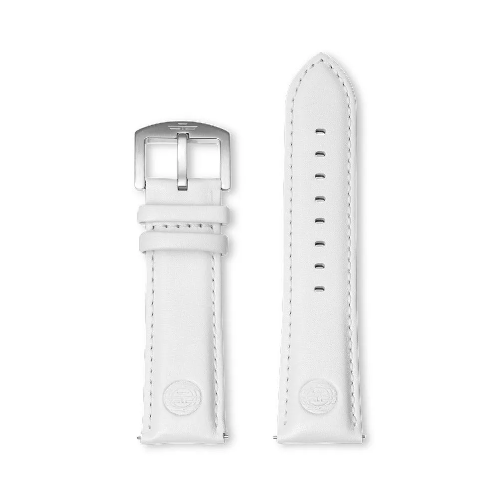 RS02 leather strap white - 24mm