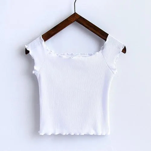 Ruffled Off-Shoulder