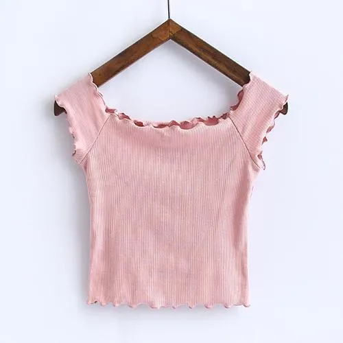 Ruffled Off-Shoulder