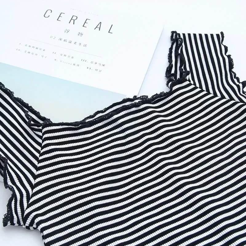 Ruffled Off-Shoulder