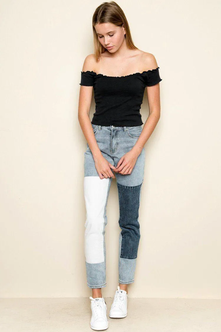 Ruffled Off-Shoulder