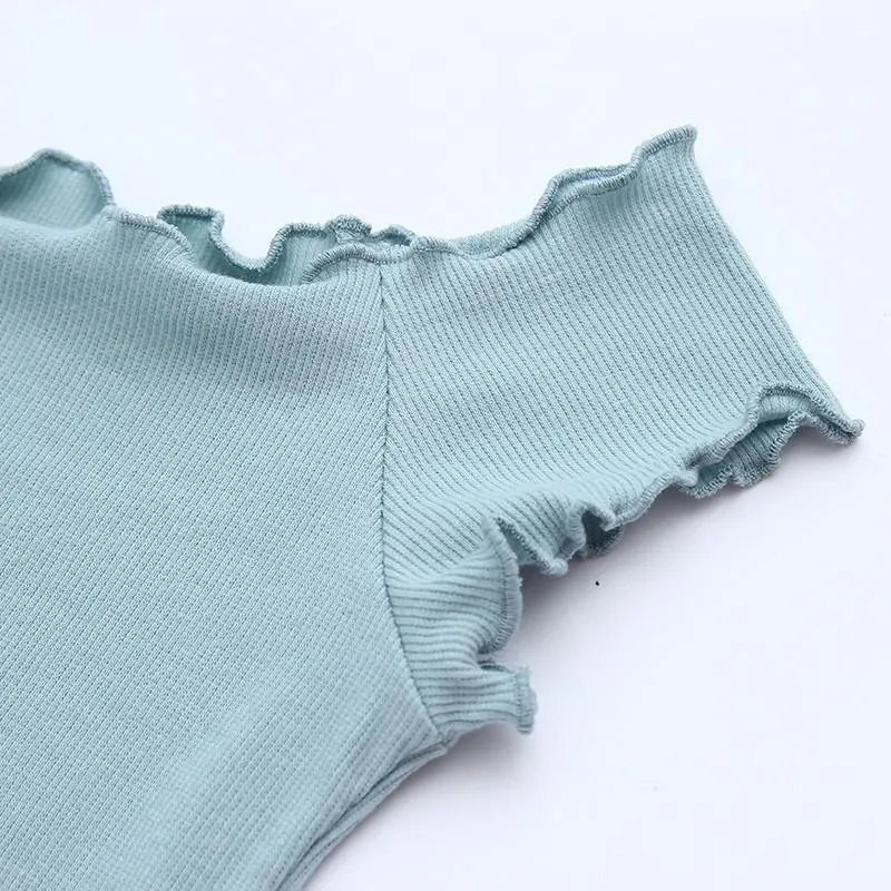 Ruffled Off-Shoulder