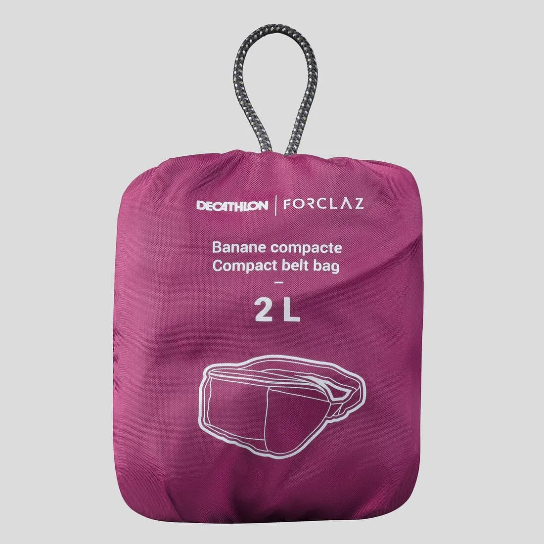 Sac banane compact de trek voyage TRAVEL 2L noir