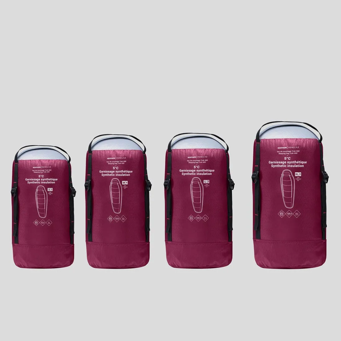 Sac de couchage de trekking - MT500 5°C - Polyester