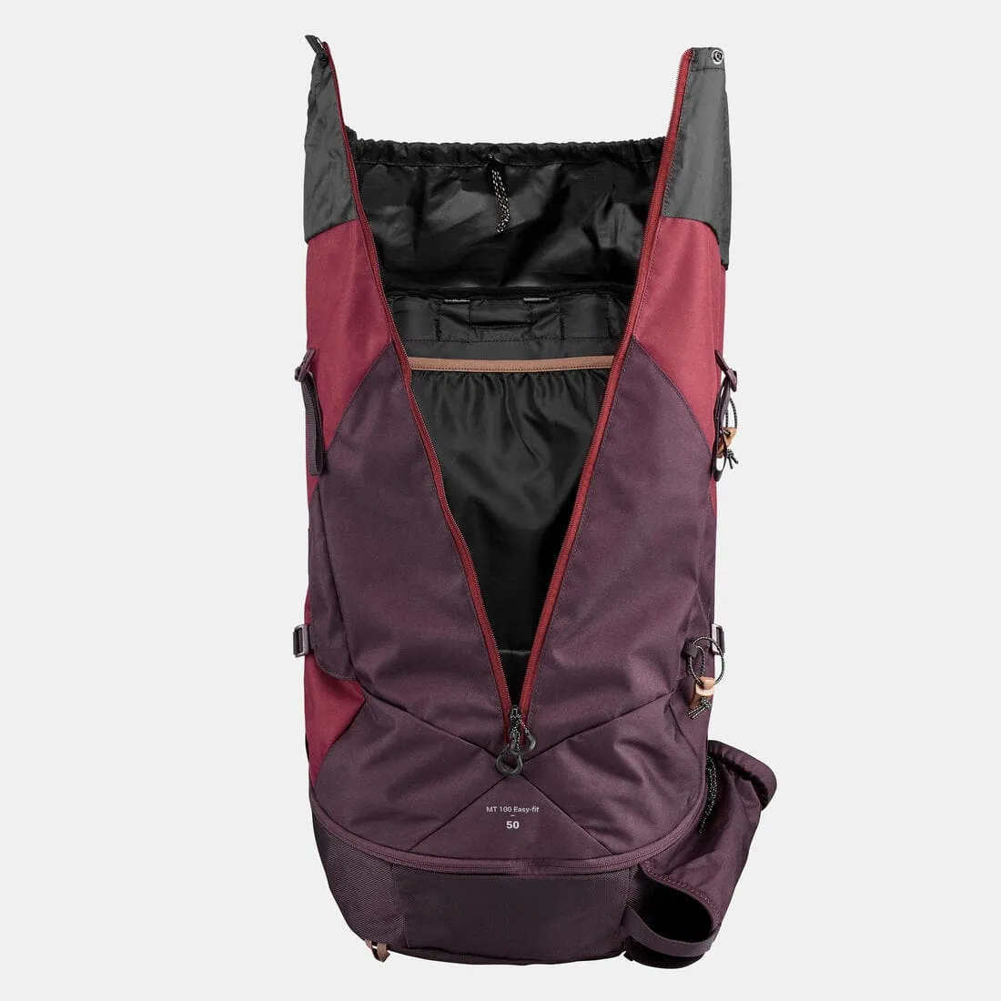Sac à dos de trekking femme 50 l - mt 100 easyfit