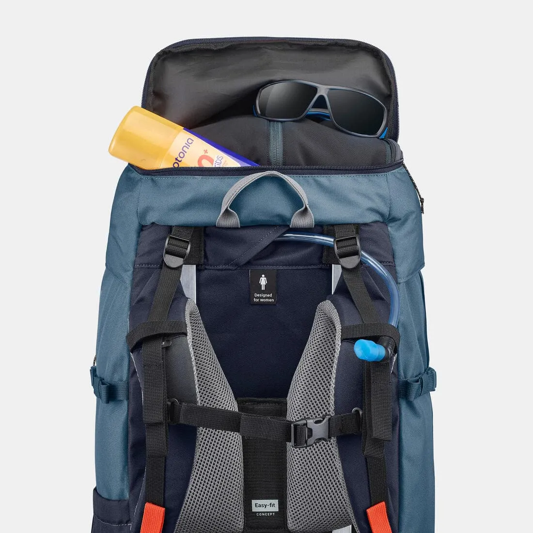 Sac à dos de trekking femme 60 l - mt100 easyfit