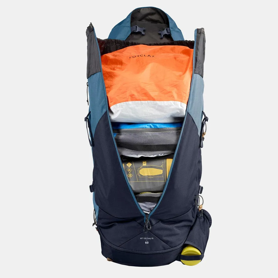 Sac à dos de trekking femme 60 l - mt100 easyfit