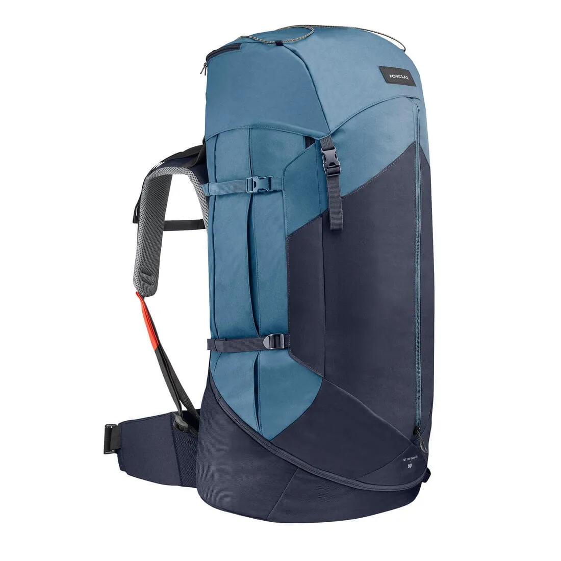 Sac à dos de trekking femme 60 l - mt100 easyfit