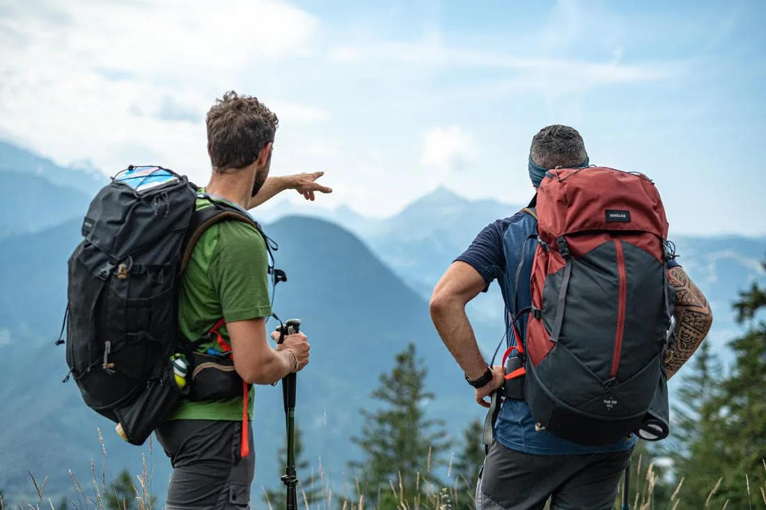 Sac à dos de trekking homme 70 l - mt100 easyfit