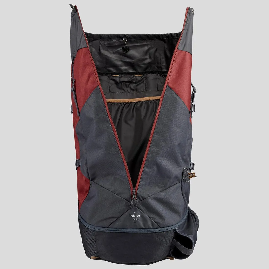 Sac à dos de trekking homme 70 l - mt100 easyfit