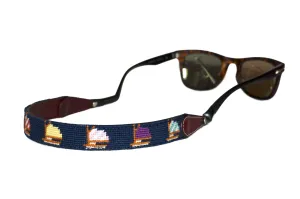 SAILBOAT BLUE NEEDLEPOINT SUNGLASS STRAPS™