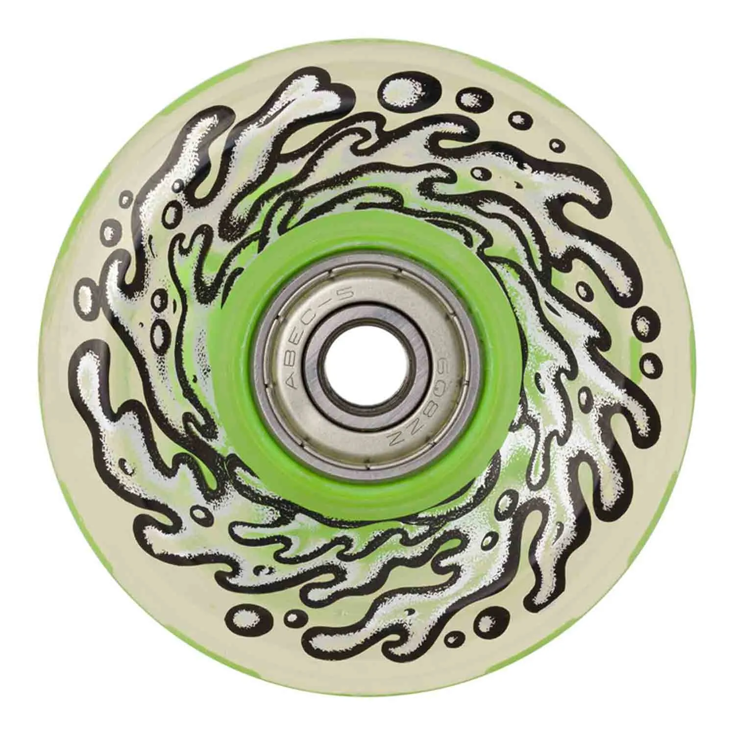 Santa-Cruz Wheels Light UPS w/ LED and Bearings OG slime 78