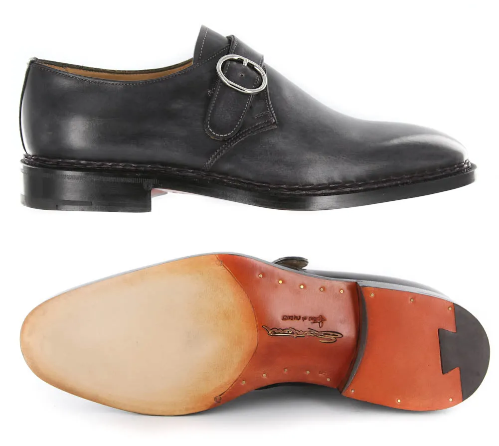 Santoni Gray Shoes - 7.5 D US / 5.5 F UK