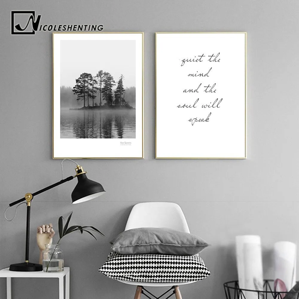 Scandinavian Landscape Canvas Poster Wall Art