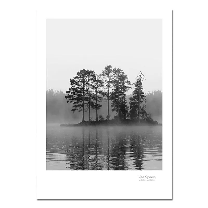 Scandinavian Landscape Canvas Poster Wall Art