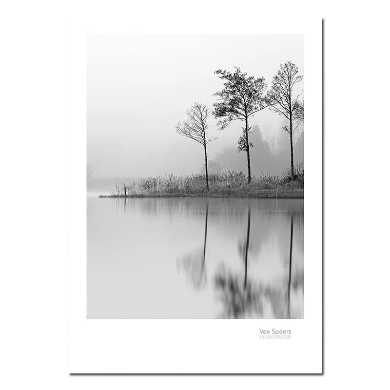 Scandinavian Landscape Canvas Poster Wall Art