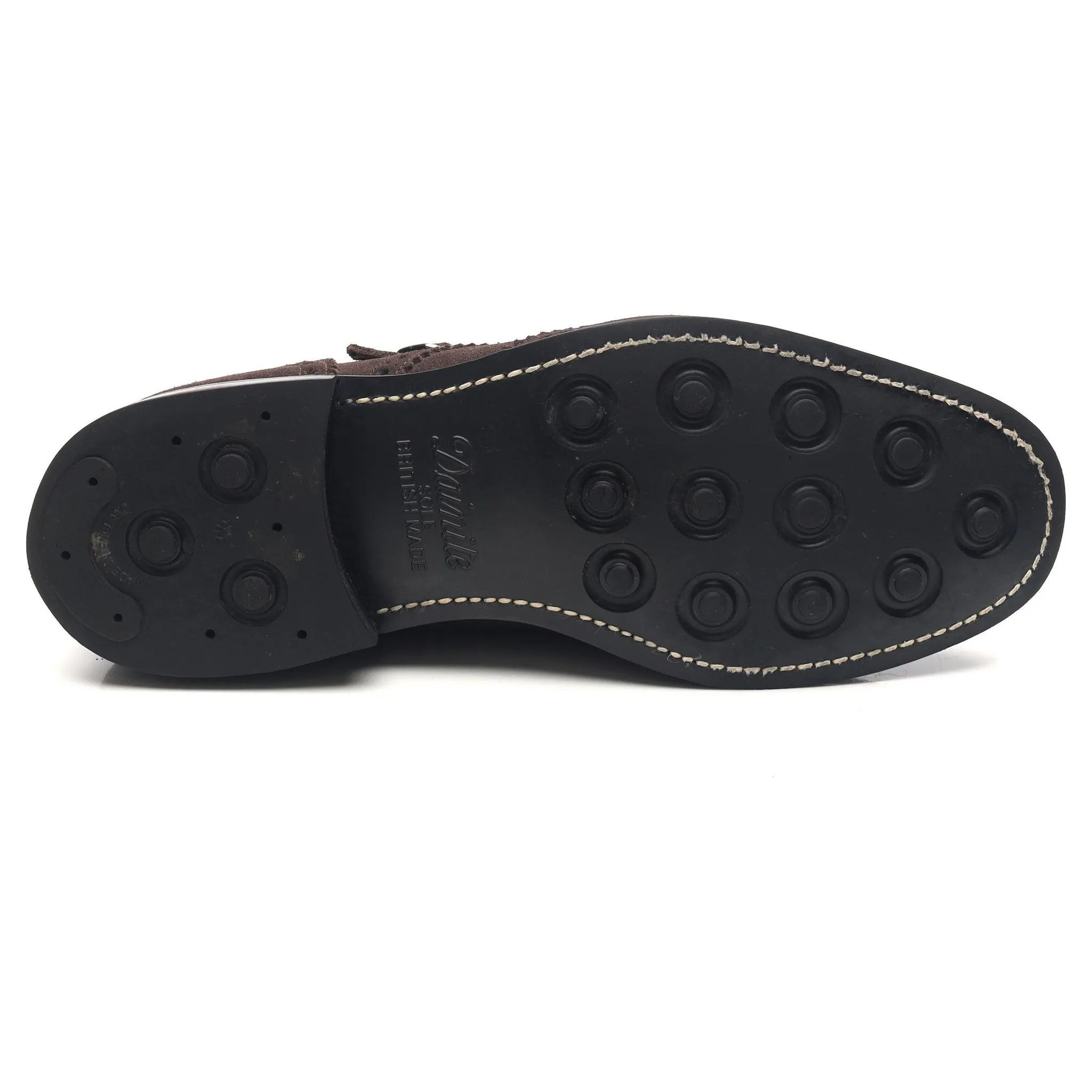 'Seaforth' Dark Brown Suede Double Monk Strap UK 9 G