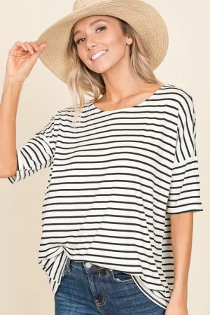 Short Sleeve Striped Top