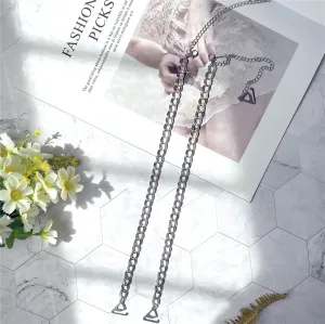 Silver Metal Decorative Bra Straps