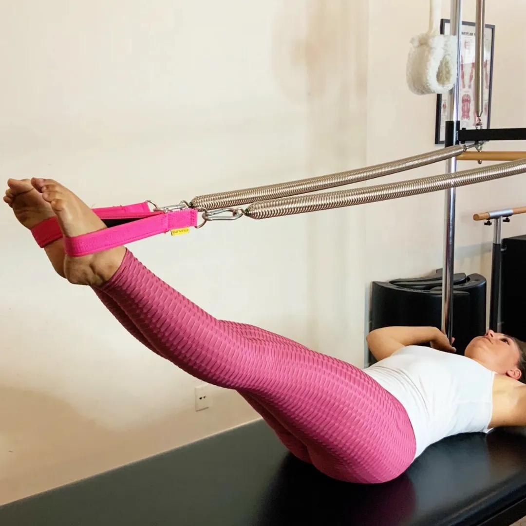 Single Loop Pilates Straps (Pink)