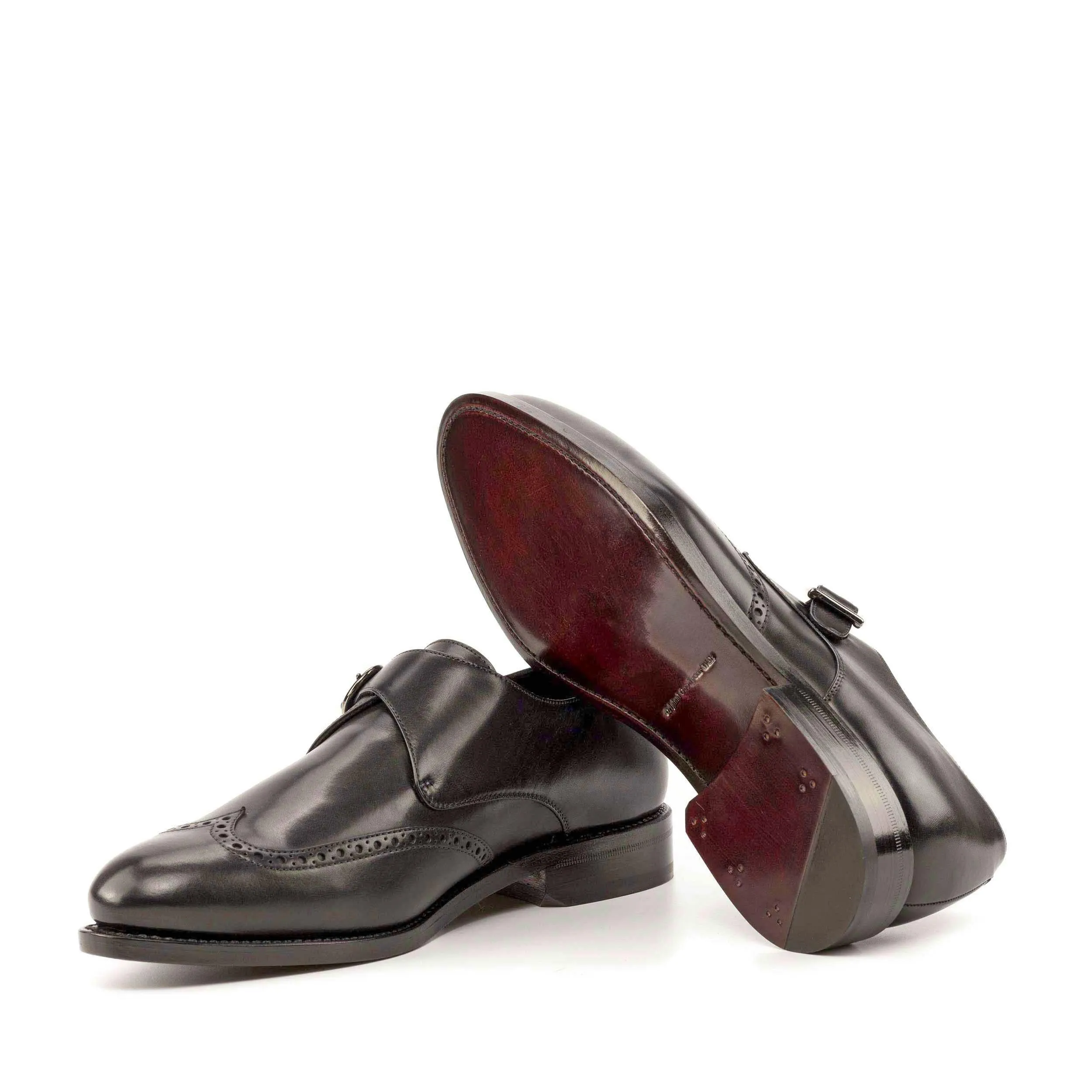 Single Monk black box calf