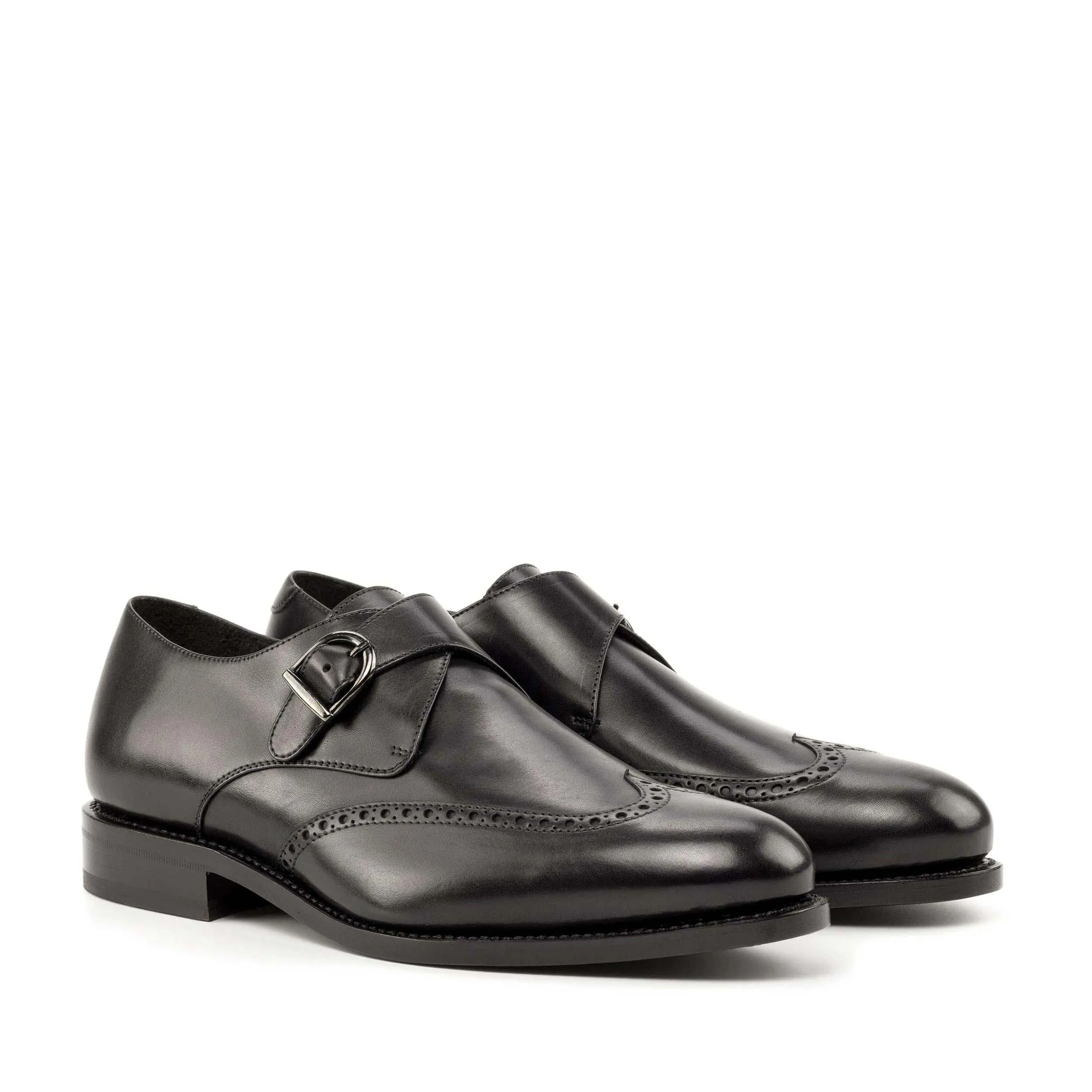 Single Monk black box calf