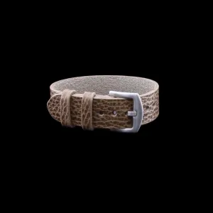 Single Pass Leather Watch Strap, 2-Keeper Buttero Taupe