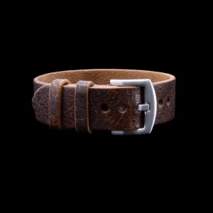Single Pass Leather Watch Strap, 2-Keeper Gobi-Cognac
