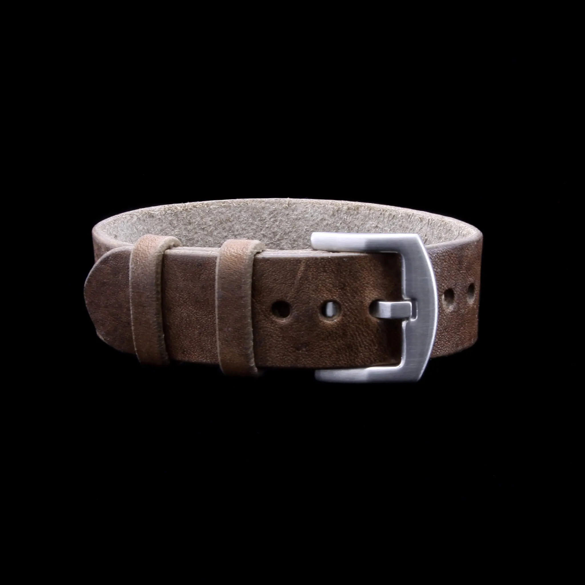 Single Pass Leather Watch Strap, 2-Keeper Vintage 404