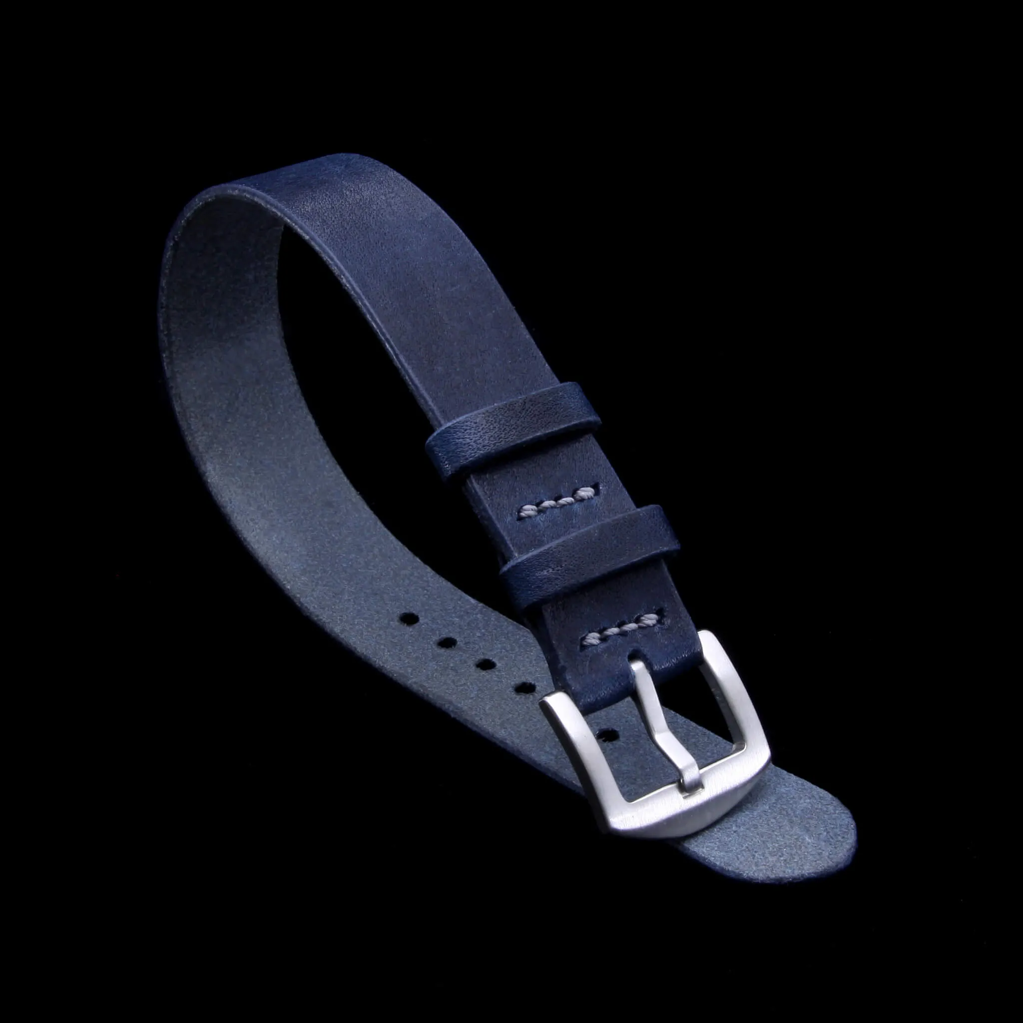 Single Pass Leather Watch Strap, 2-Keeper Vintage 407