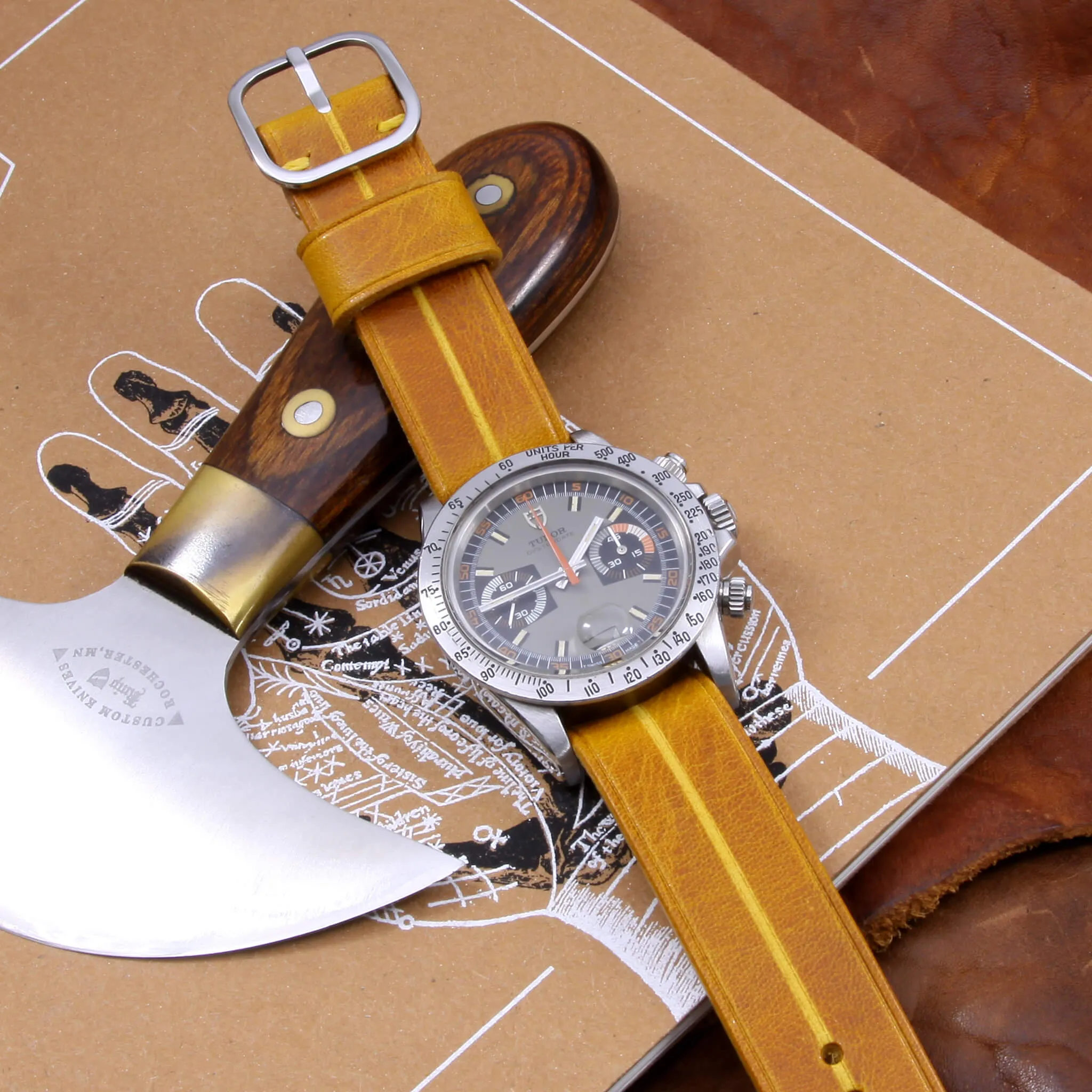 Single Pass Leather Watch Strap, Garrison |  Military 104