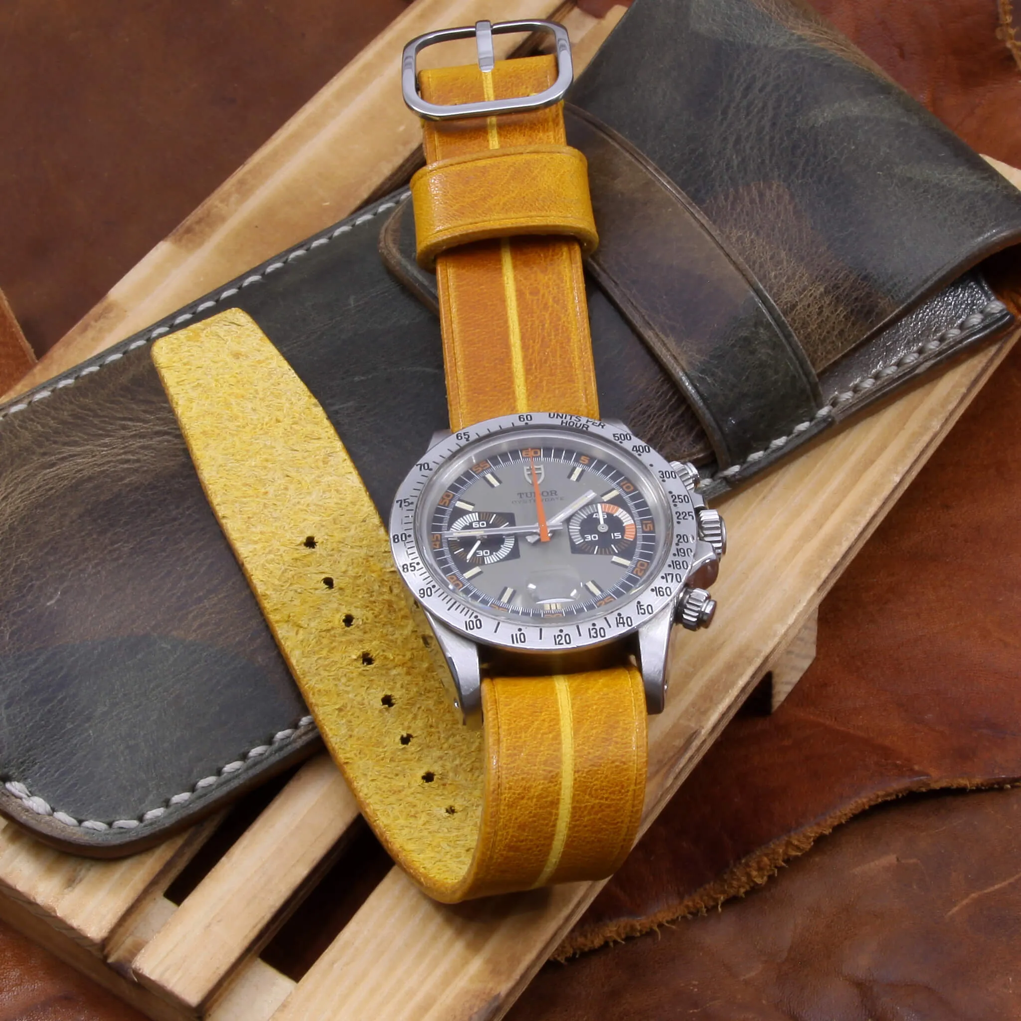Single Pass Leather Watch Strap, Garrison |  Military 104
