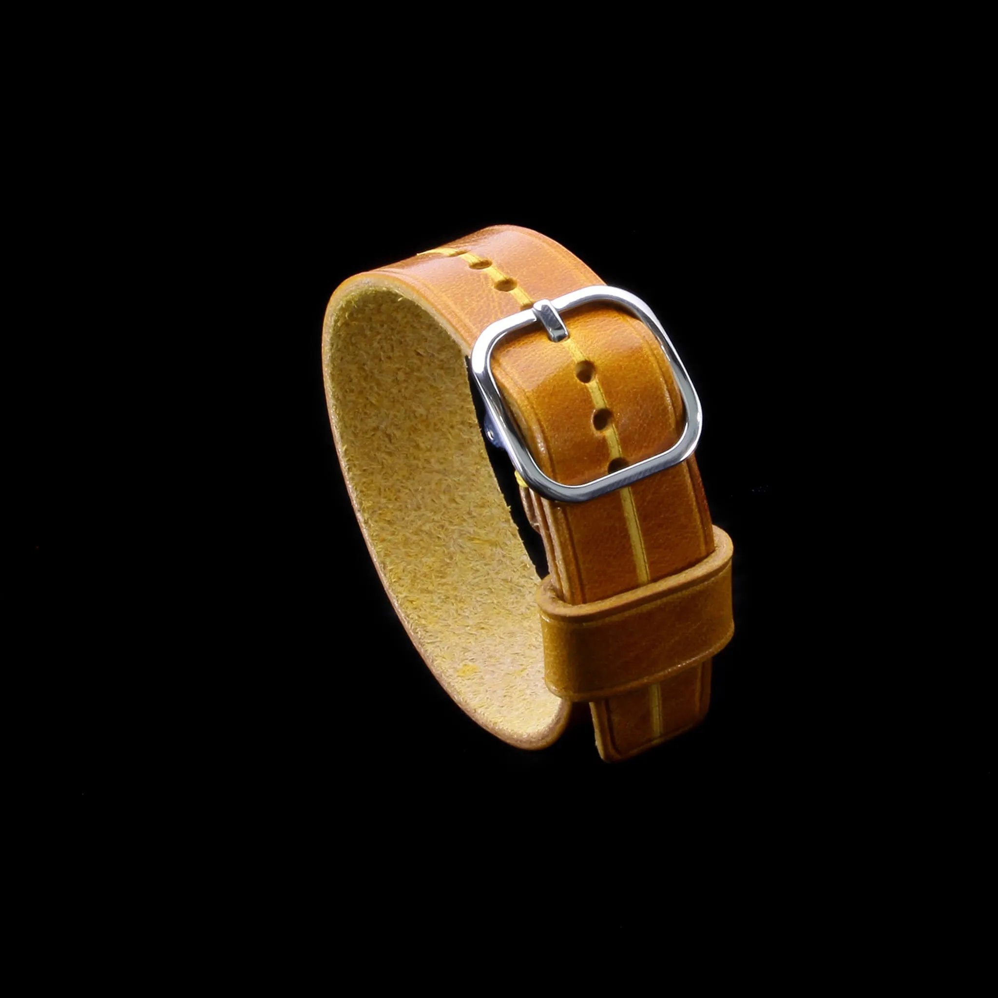 Single Pass Leather Watch Strap, Garrison |  Military 104