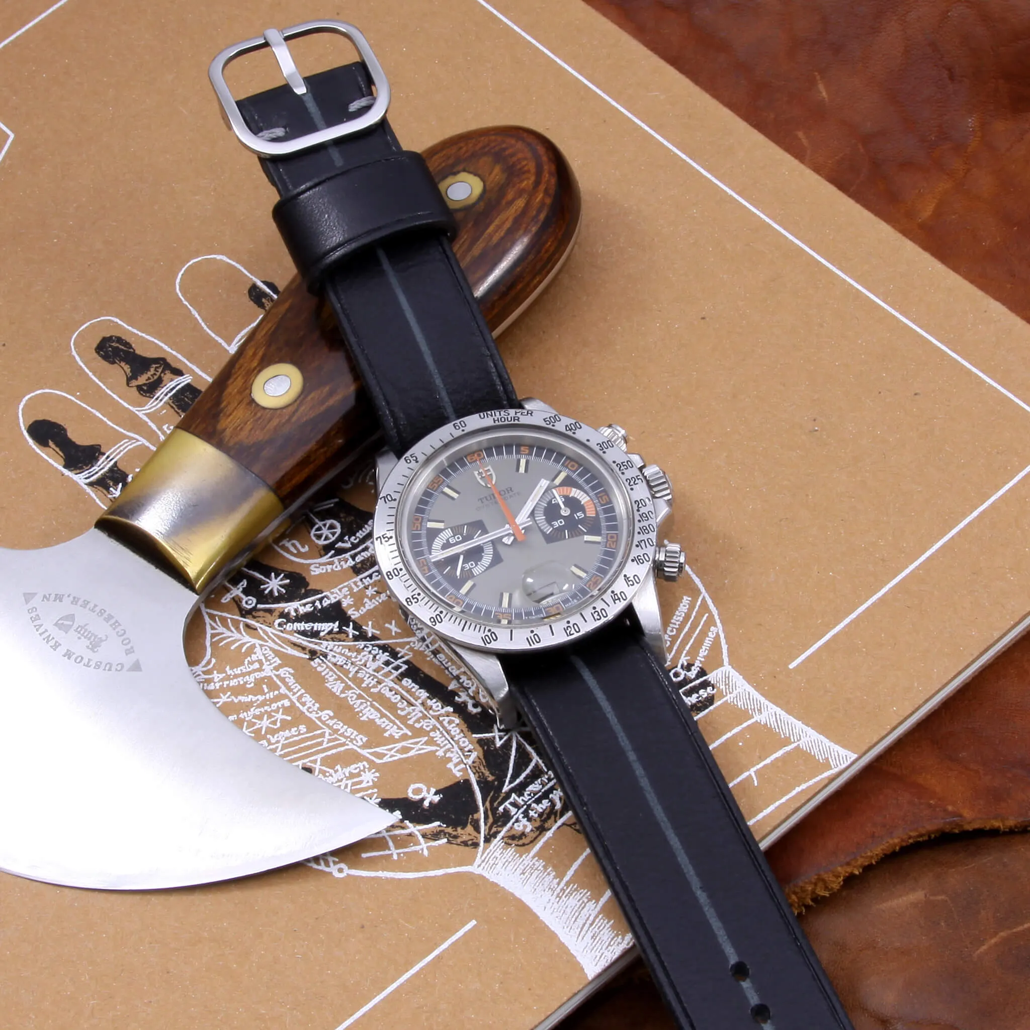 Single Pass Leather Watch Strap, Garrison | NERO