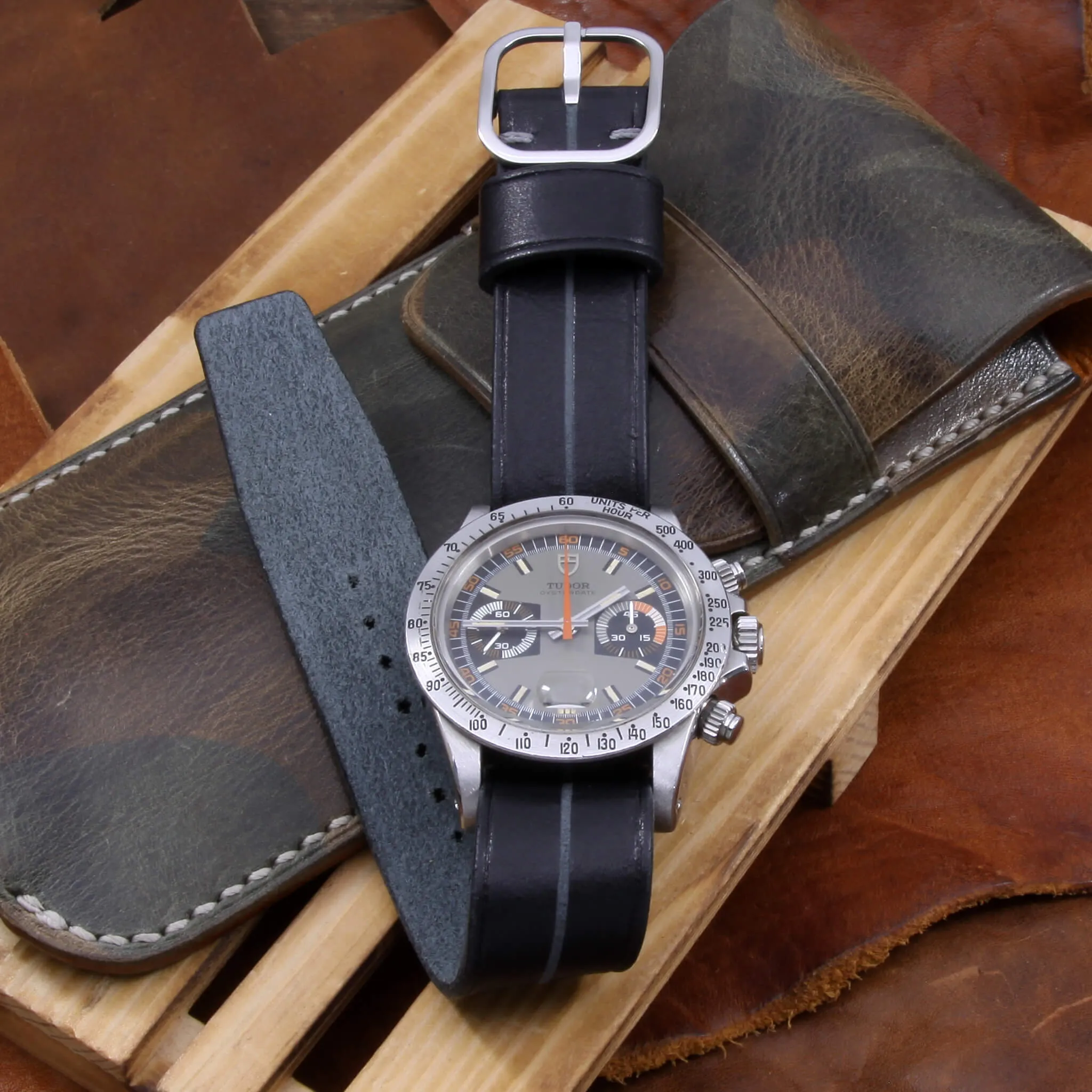 Single Pass Leather Watch Strap, Garrison | NERO