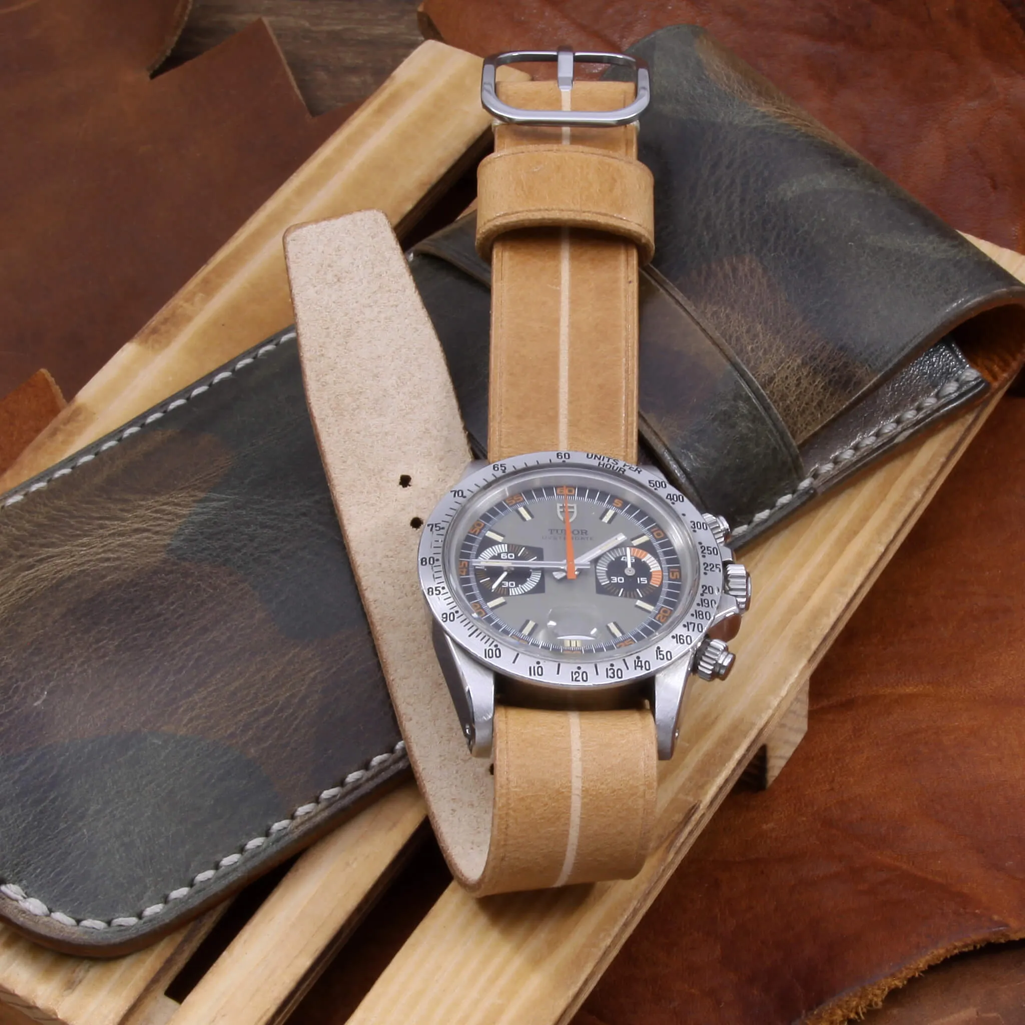 Single Pass Leather Watch Strap, Garrison |  Sequoia 101
