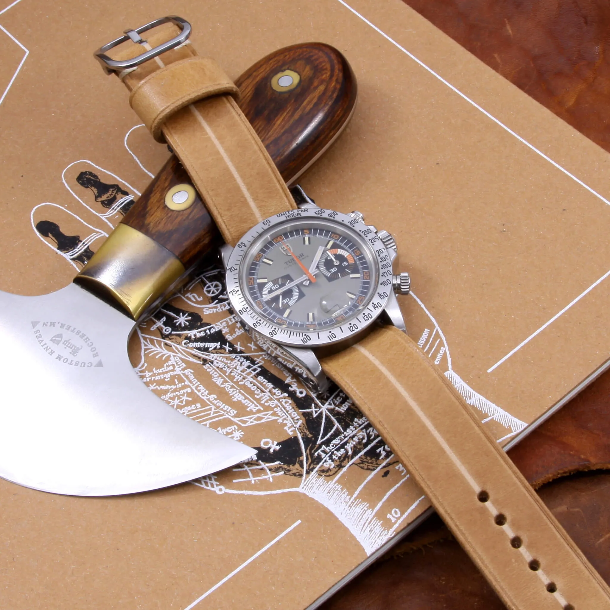 Single Pass Leather Watch Strap, Garrison |  Sequoia 101