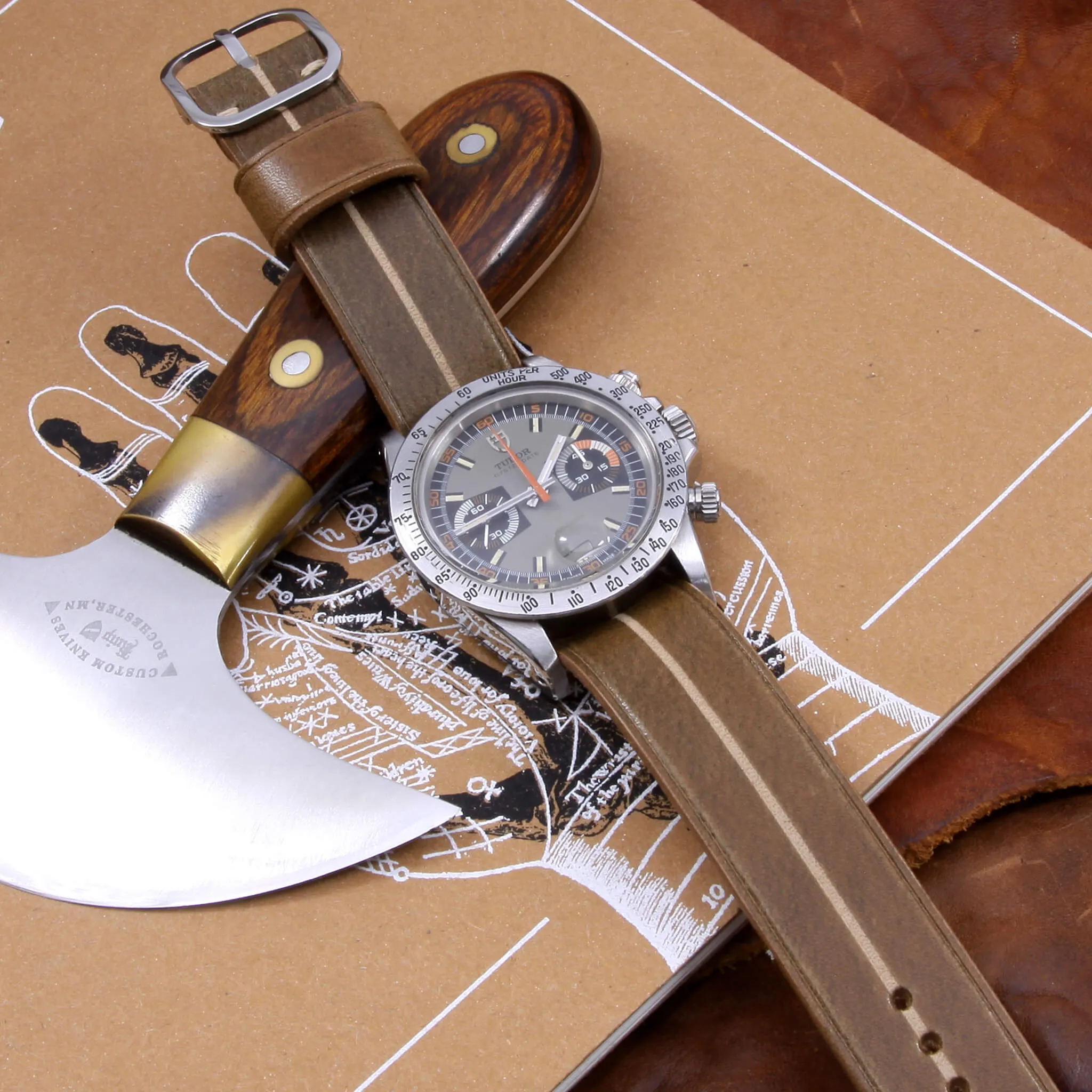 Single Pass Leather Watch Strap, Garrison |  Sequoia 104