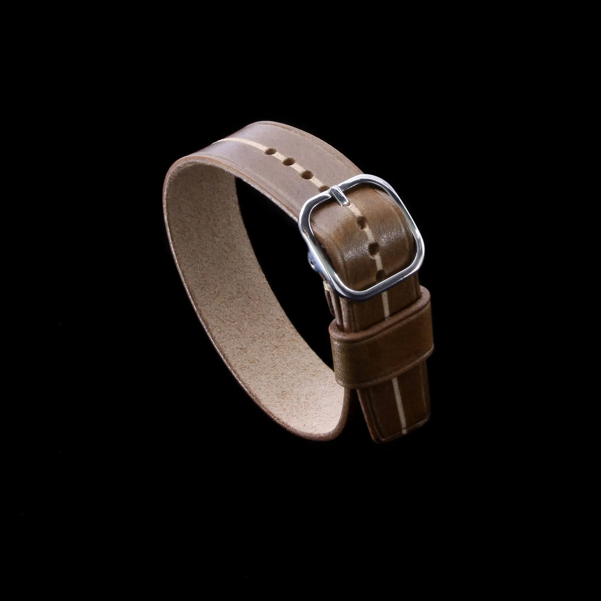 Single Pass Leather Watch Strap, Garrison |  Sequoia 104