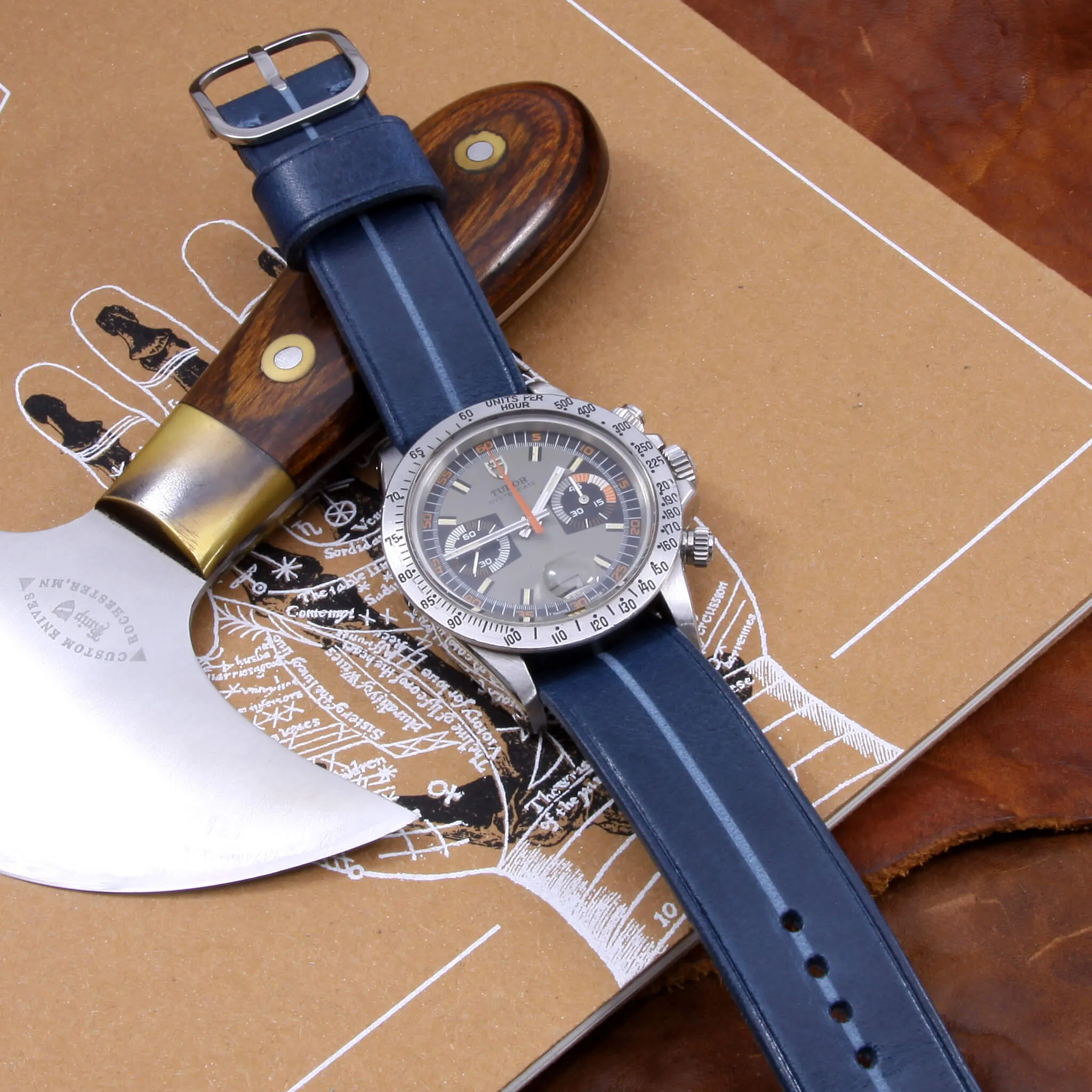 Single Pass Leather Watch Strap, Garrison |  Sequoia 108