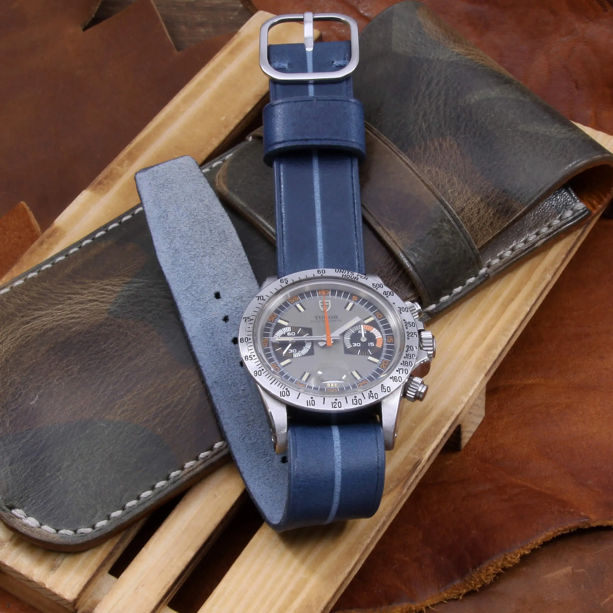 Single Pass Leather Watch Strap, Garrison |  Sequoia 108